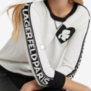 Karl Lagerfeld Paris Black and White Sweater